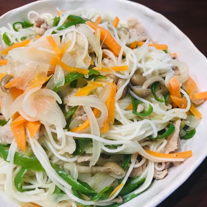 素麺リメイク!ビーフン風